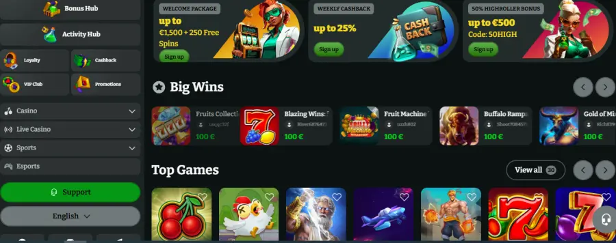Boomzino casino bonus